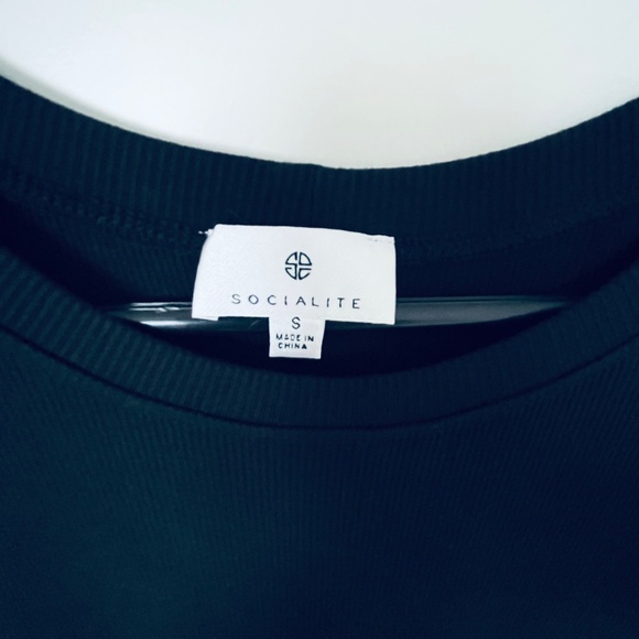 HBC Little black ribbed dress - Picture 3 of 3